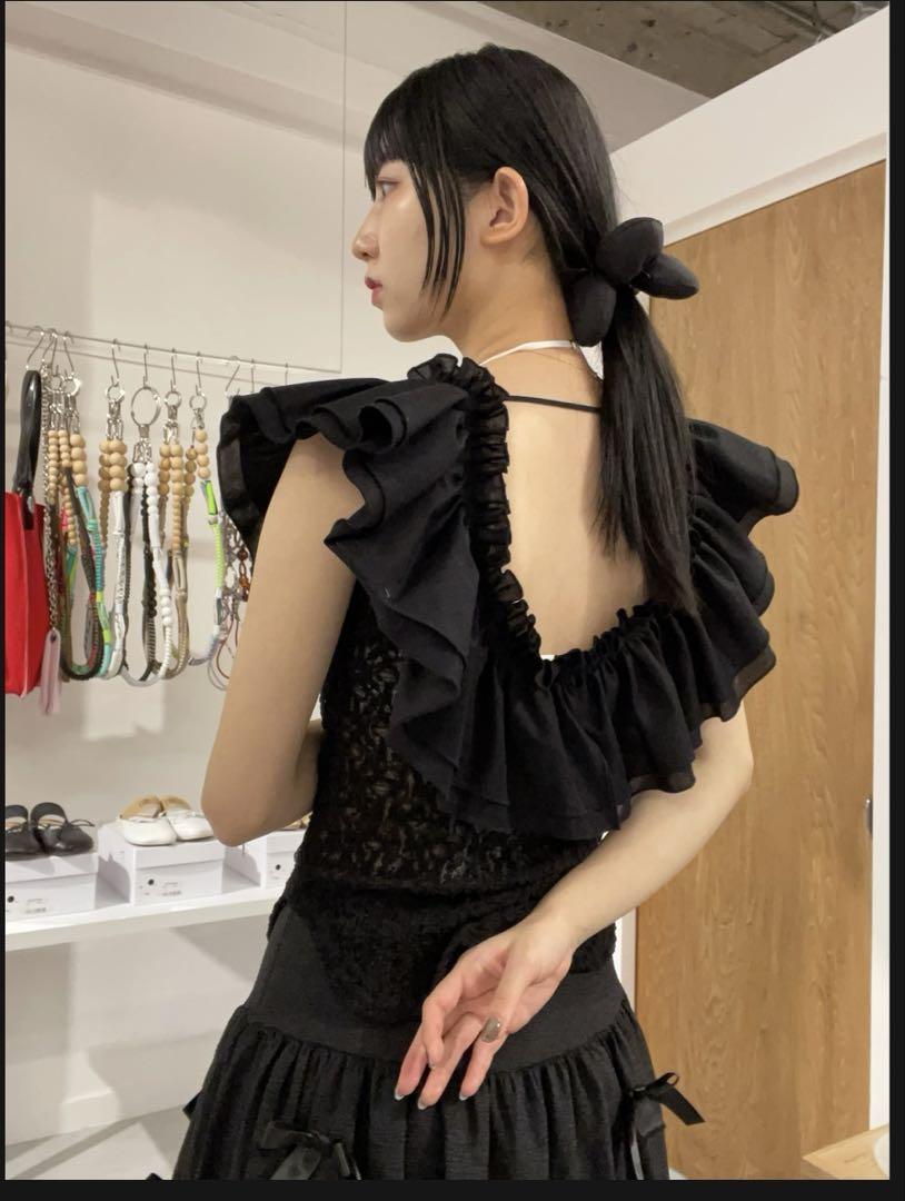今季！！FUMIE=TANAKA / big frill lace cami