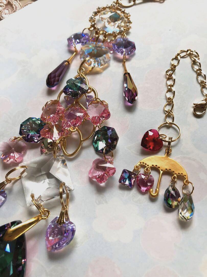 紫陽花サンキャッチャー✩.*˚ミニチャームアンブレラ付き✩.*˚