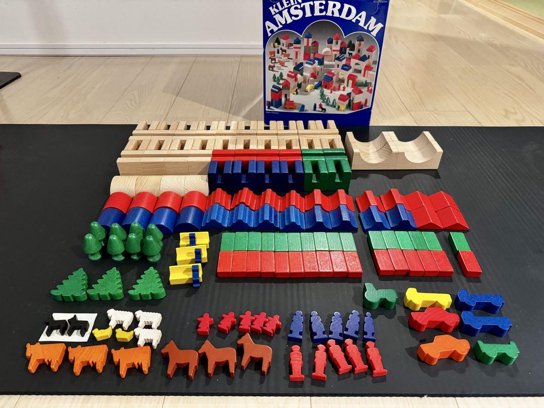 HABA Klein-Amsterdam 木製積み木　166ピース