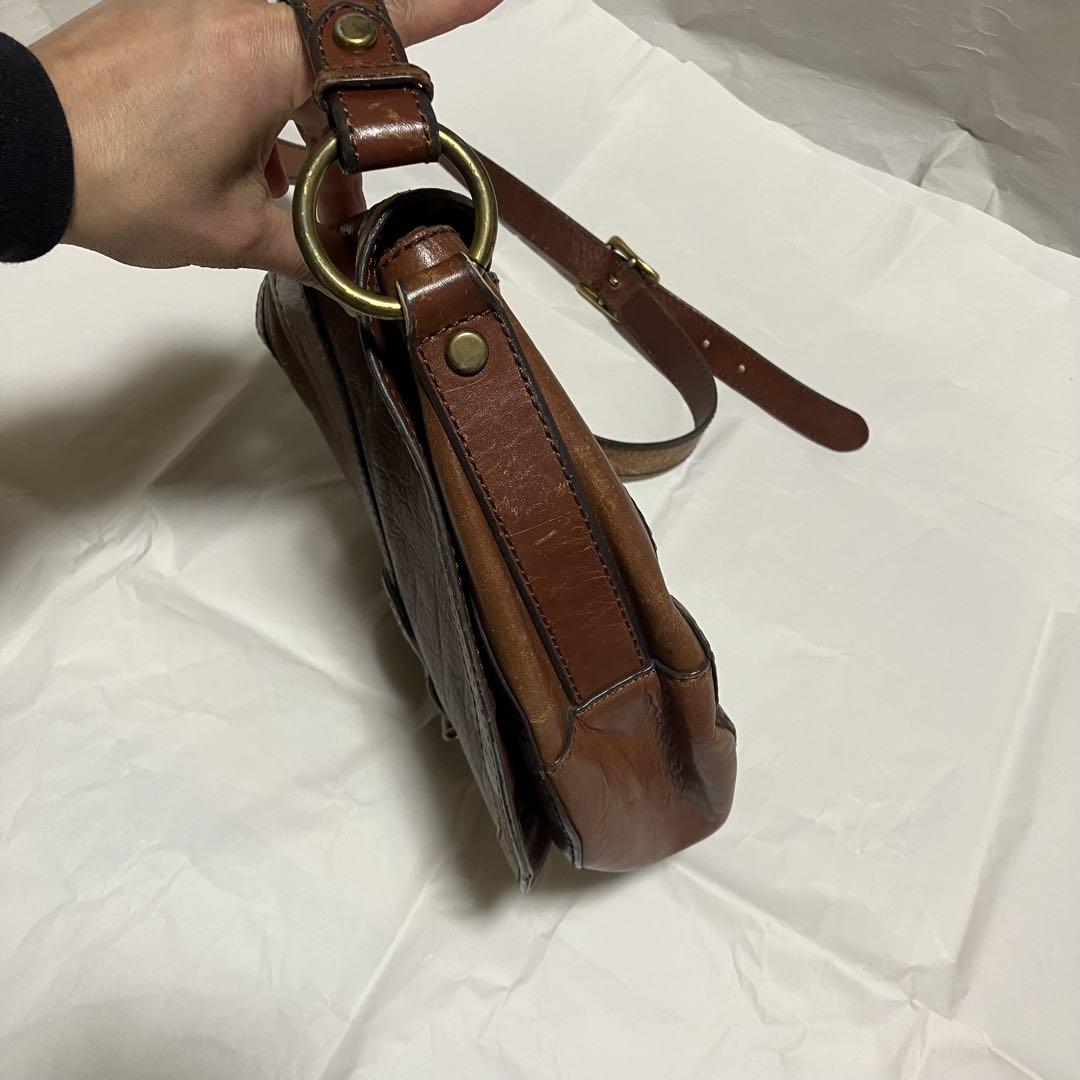 【ヴィンテージ】【FOSSIL / フォッシル】 レザー / ショルダーバッグ