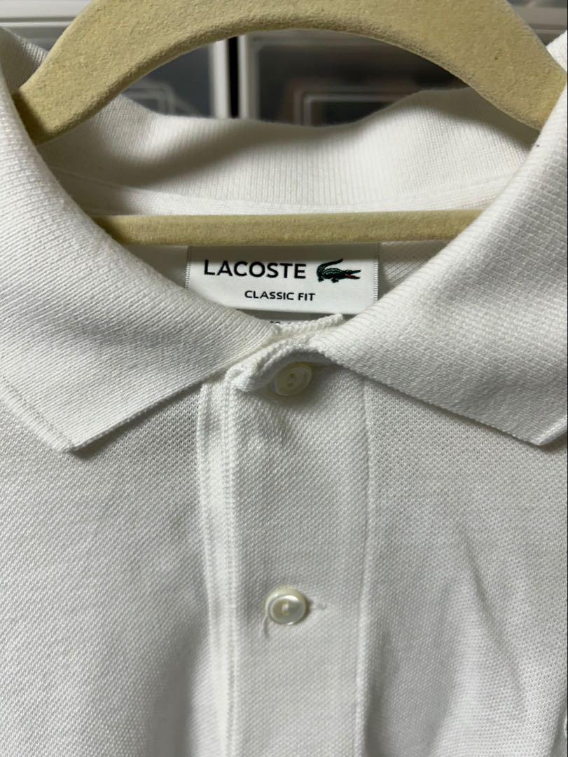 LACOSTE CLASSIC FIT ポロシャツ US M ホワイト