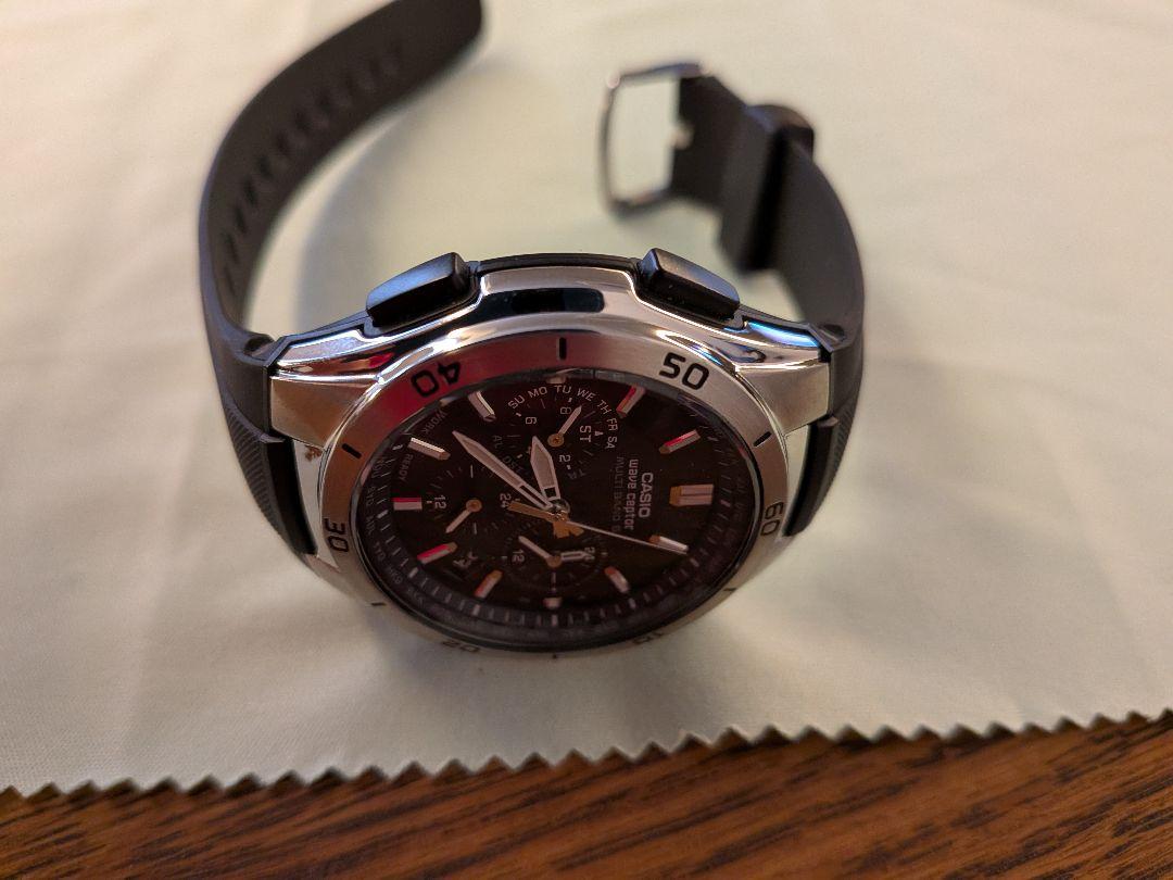 CASIO 電波ソーラー 腕時計 ブラック