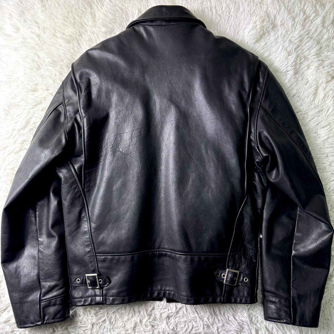 美品/希少✨schott トラッカージャケット　ライダース　ブラック　本革　38