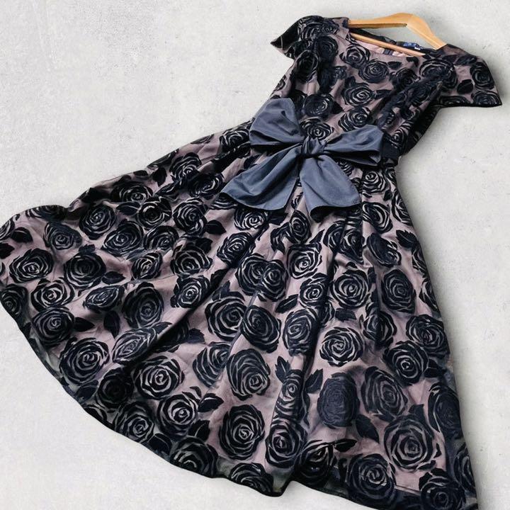 セール特価 【高級】【美品】大人気 エムズグレイシー ワンピース 【超歓迎された】 エムズグレイシーワンピース ドレス ひざ丈ワンピース