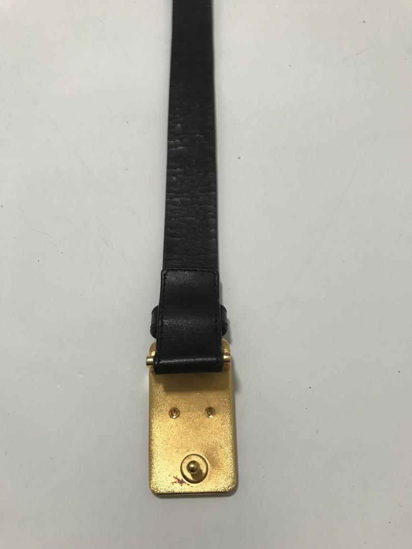 【美品】CHANELマルチプル ココマーク ベルト ゴールド×ブラック