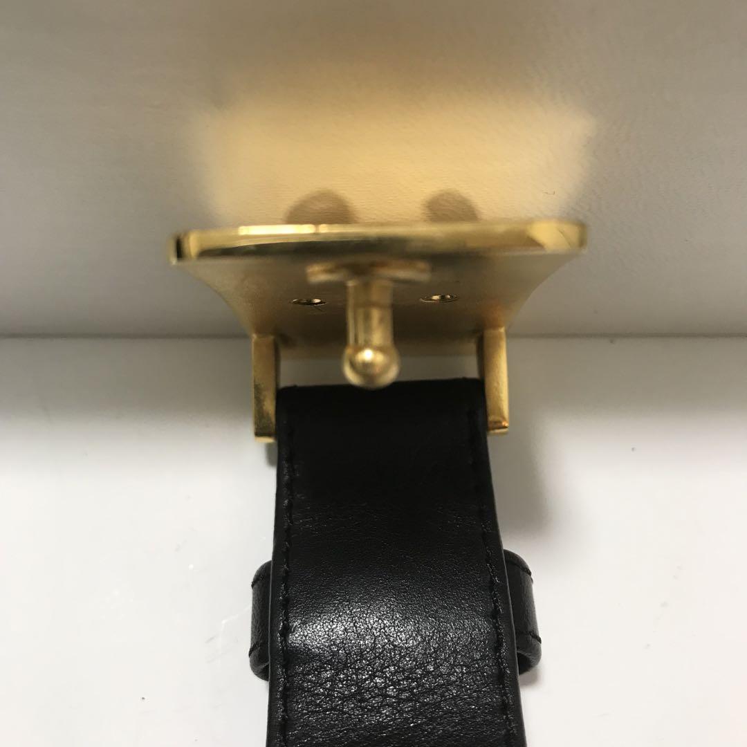 【美品】CHANELマルチプル ココマーク ベルト ゴールド×ブラック