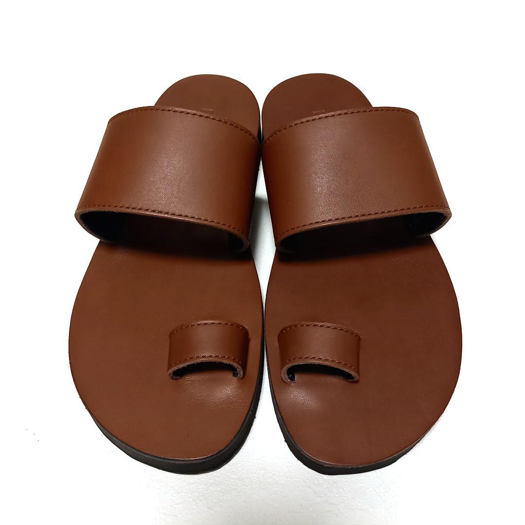 色々な 未使用PADRONEメンズレザーサンダルローファーパドローネ25