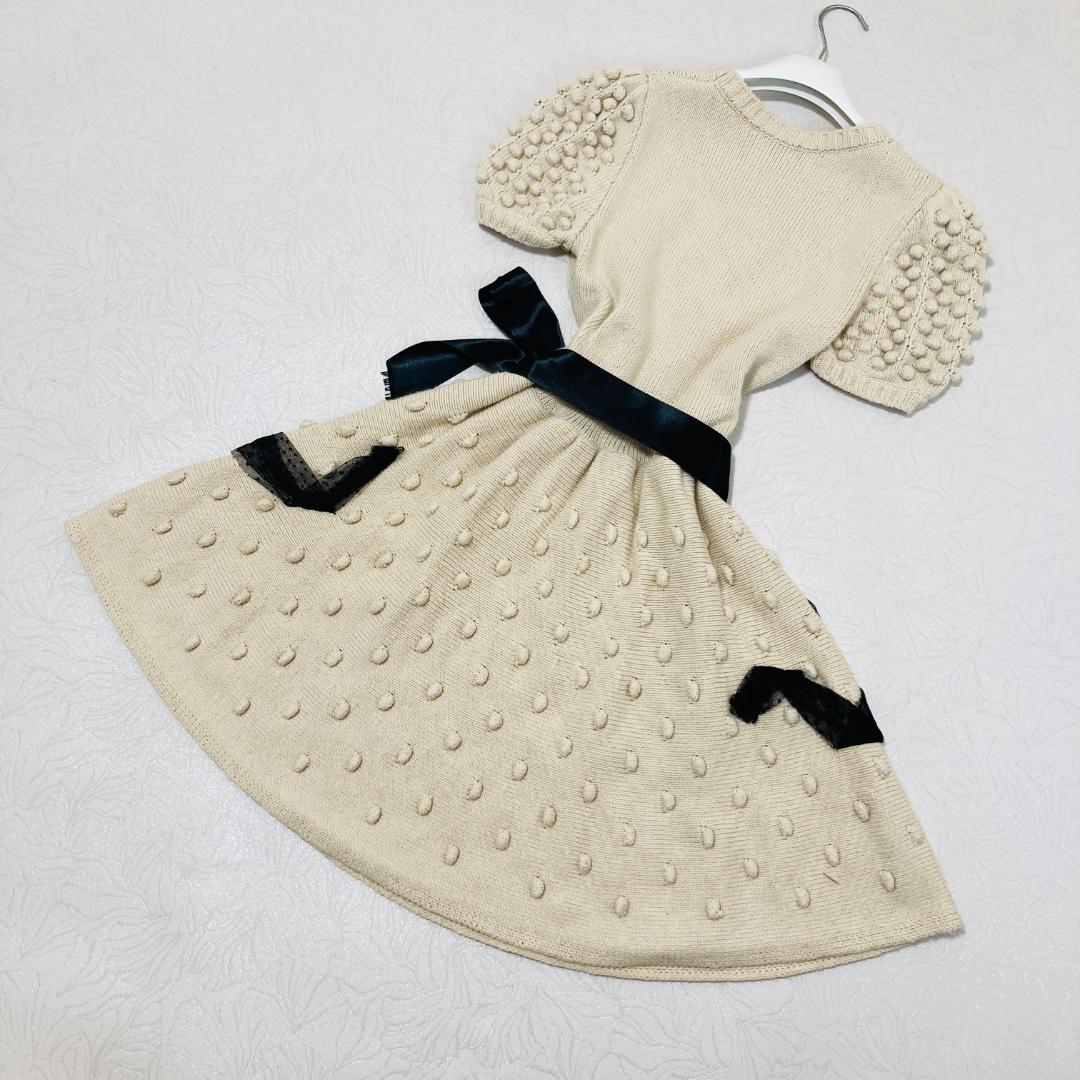 RED VALENTINO レッドバレンティノ ニットワンピース リボン XS 画像11