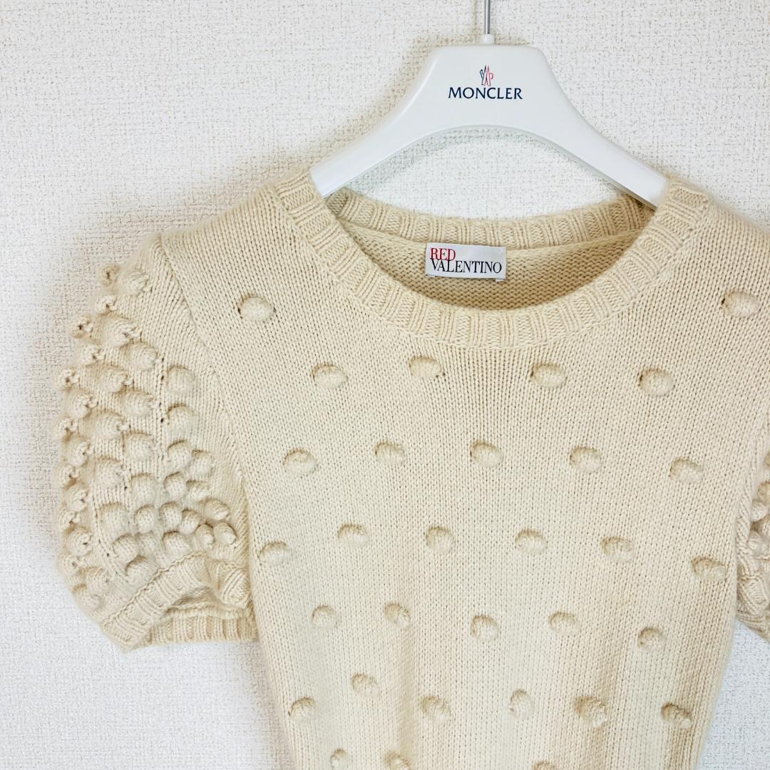 RED VALENTINO レッドバレンティノ ニットワンピース リボン XS 画像2