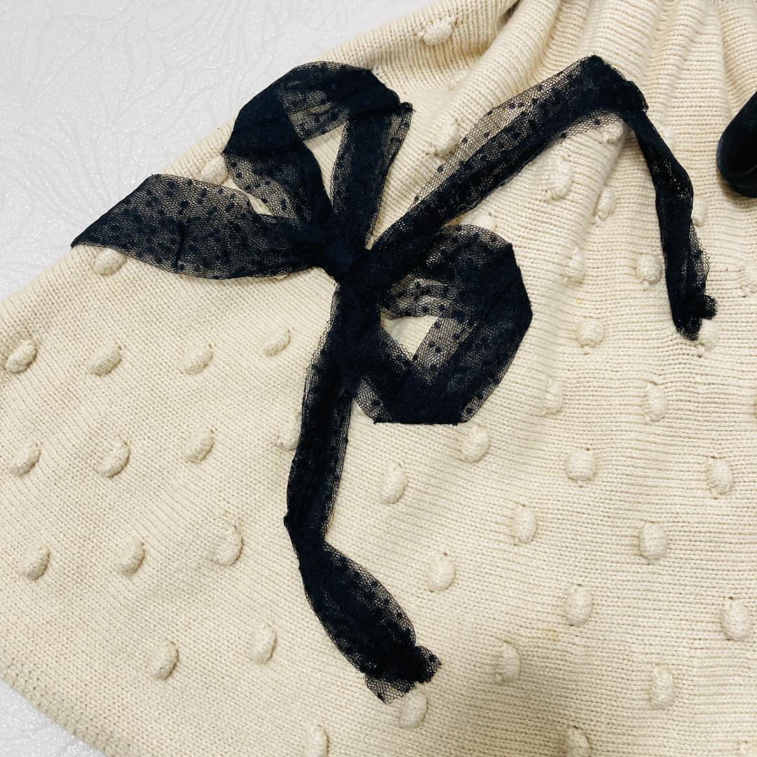RED VALENTINO レッドバレンティノ ニットワンピース リボン XS 画像6