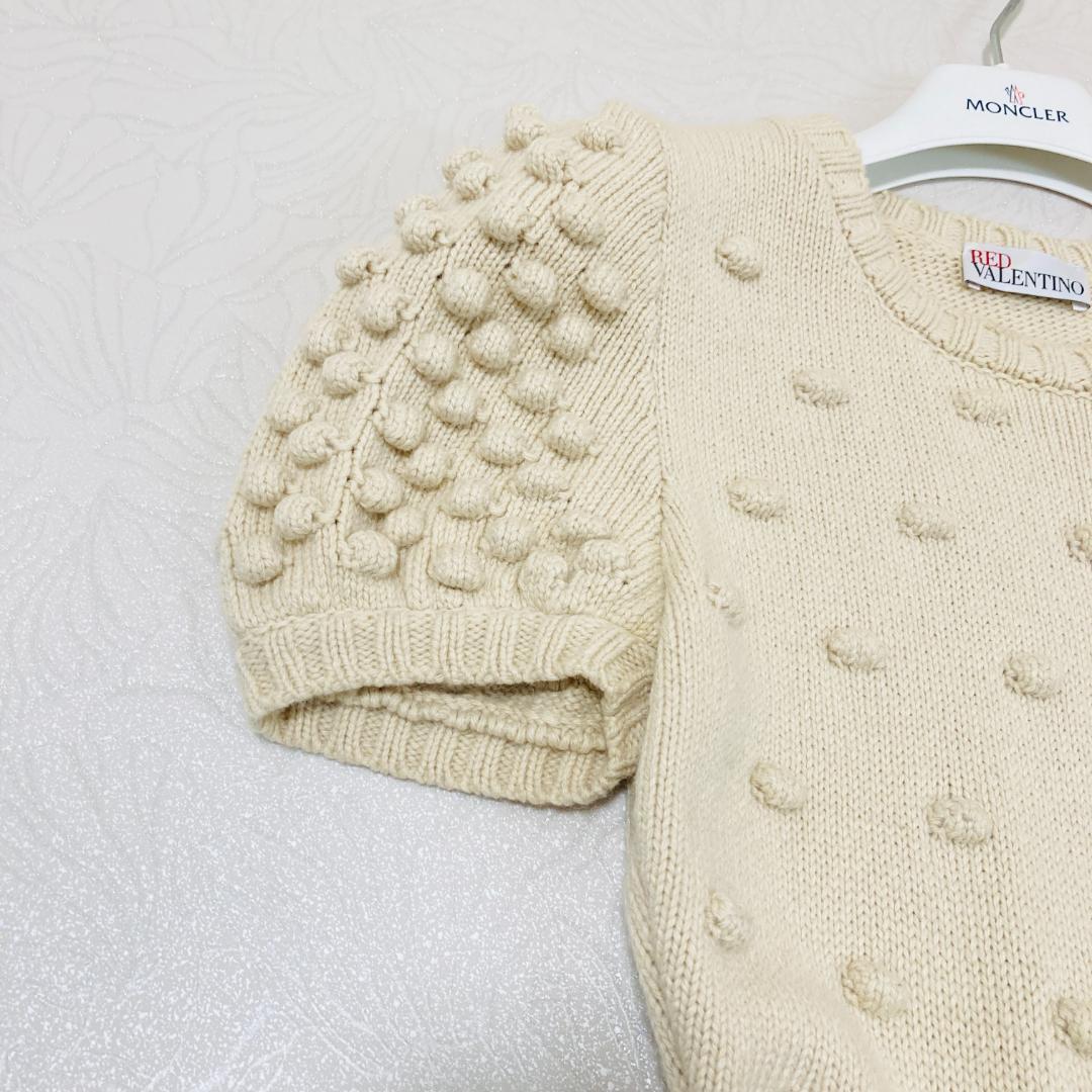 RED VALENTINO レッドバレンティノ ニットワンピース リボン XS 画像8