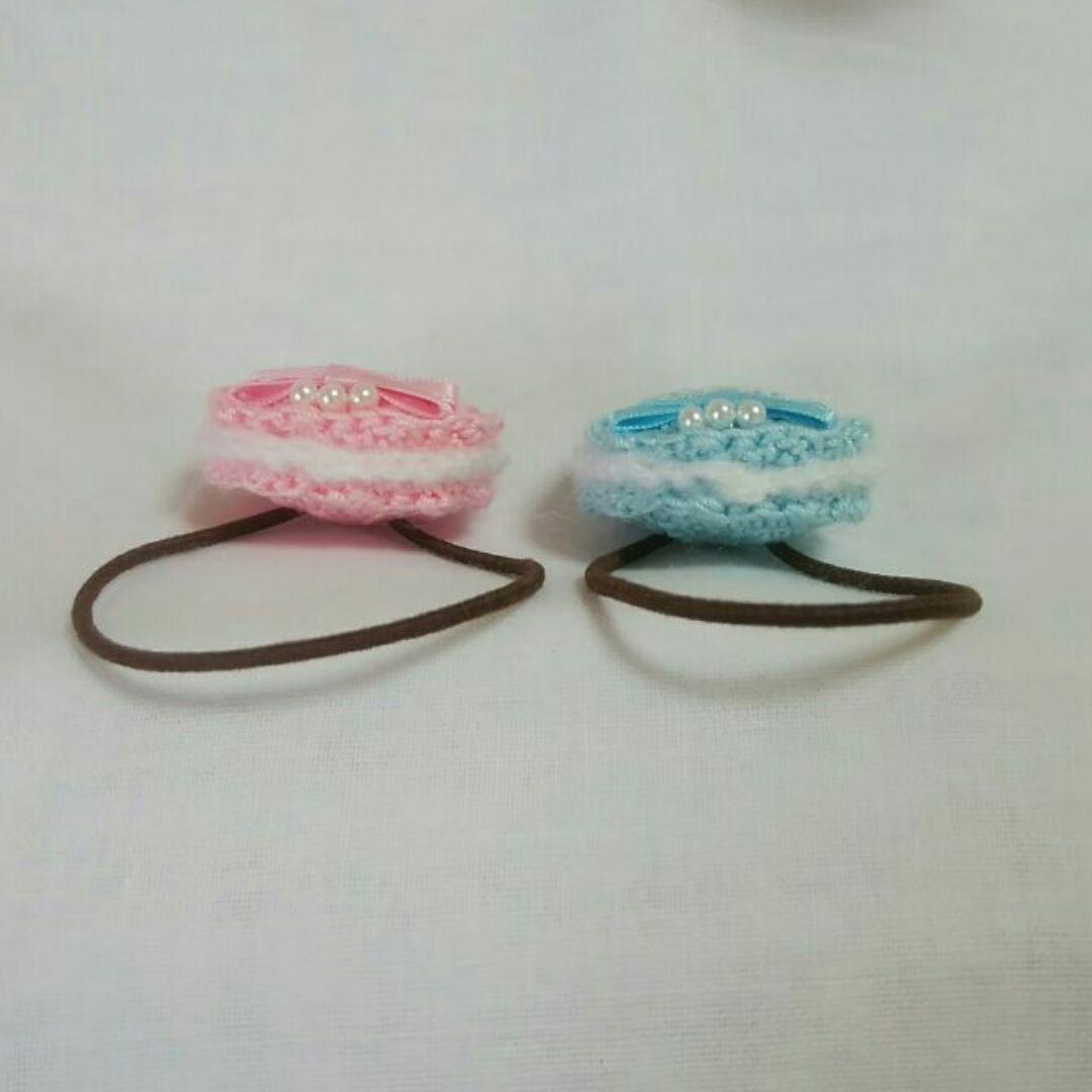 メルカリ ヘアゴム マカロン2個セット 550 中古や未使用のフリマ