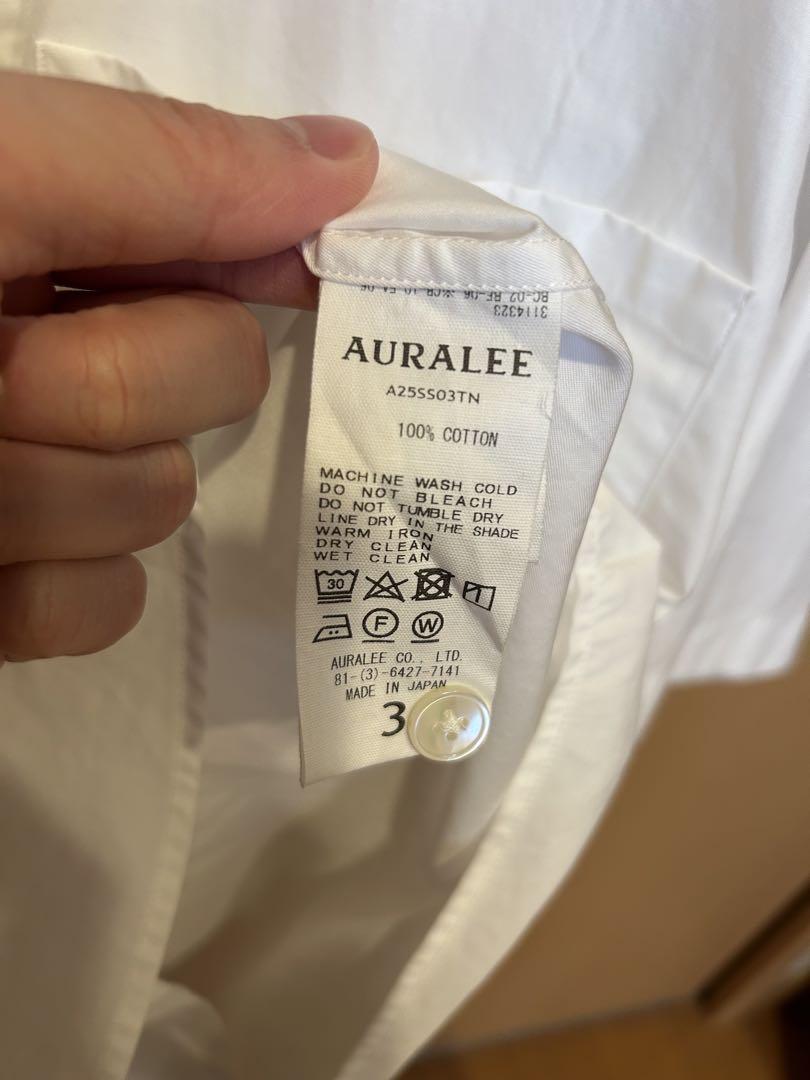 【美品】AURALEE 25SS Washed Finx Twill Shirt