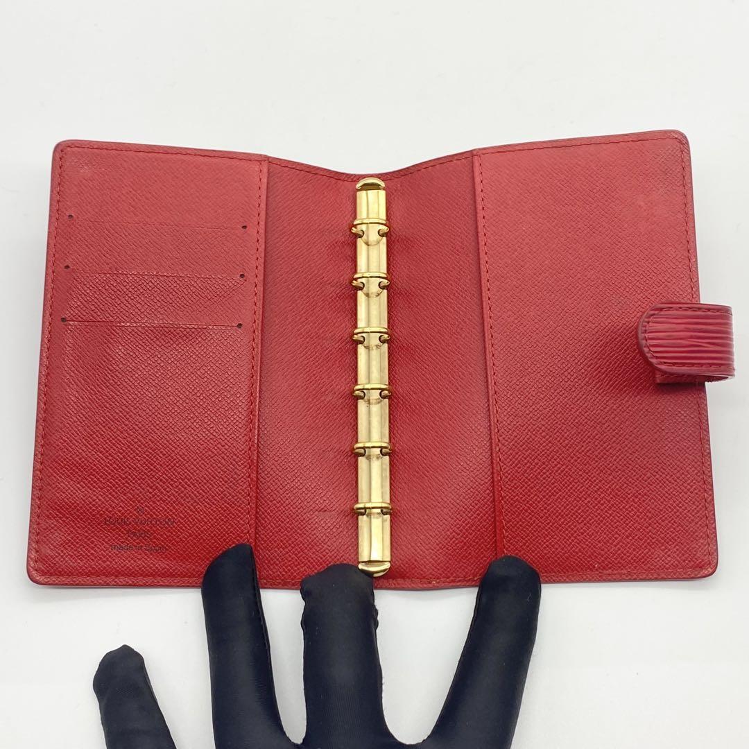 美品】ルイヴィトン・手帳カバー・アジェンダMM・エピ・赤