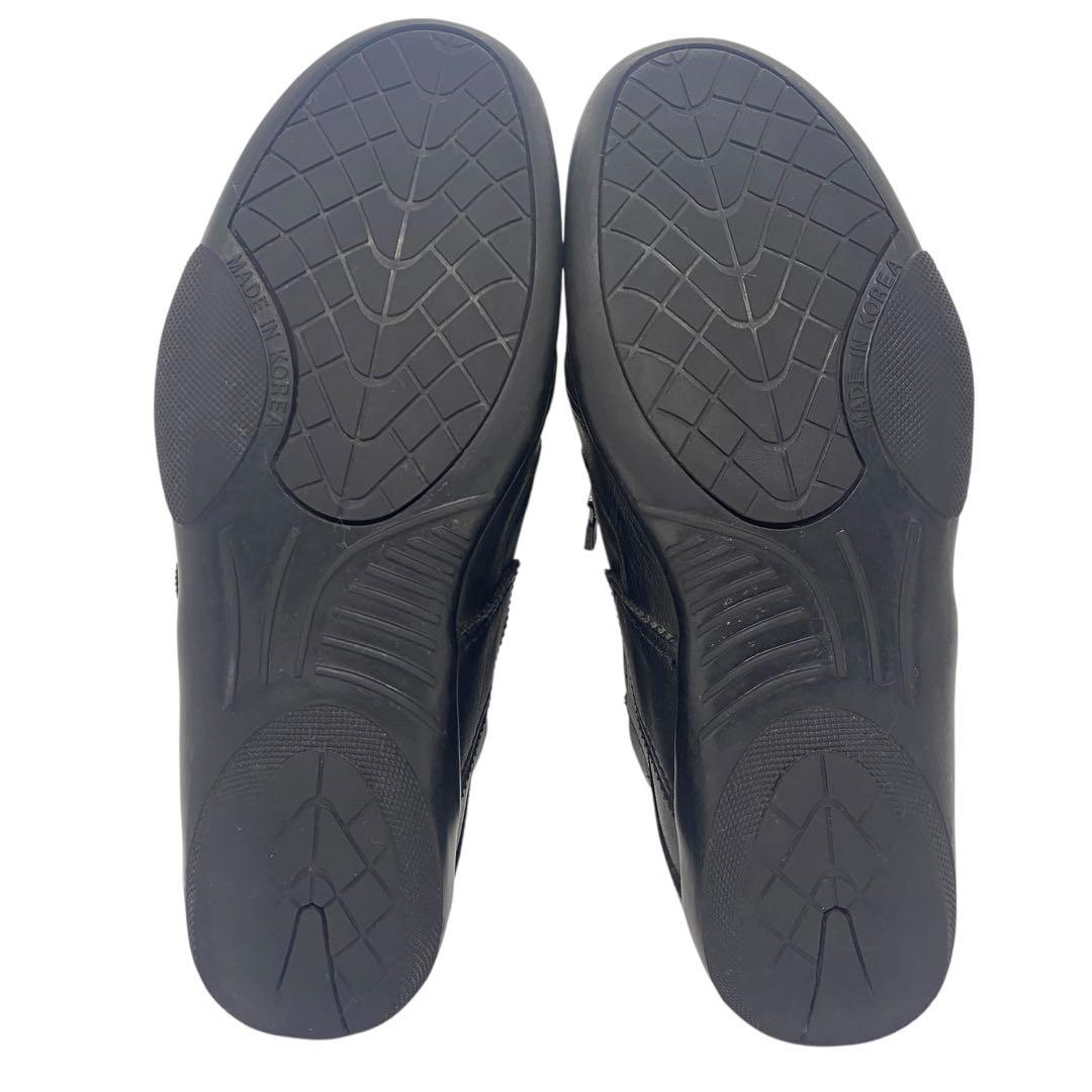 BENESU ベネシュ 24cm アンクルブーツ サイドジップ 黒 ブラック 革 BENESU ベネシュ 24cm アンクルブーツ サイドジップ 黒 ブラック 革