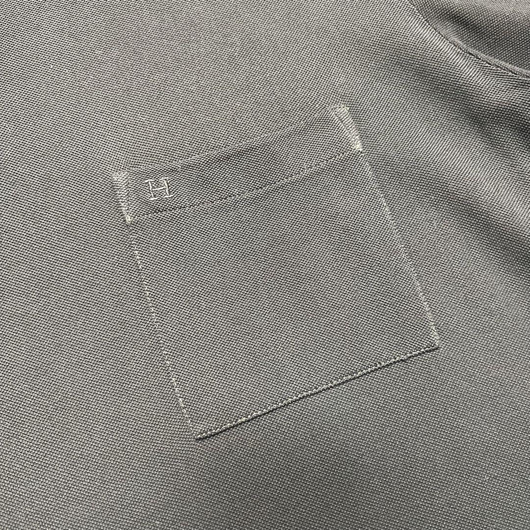 エルメス　黒　ポロシャツ　Mサイズ
