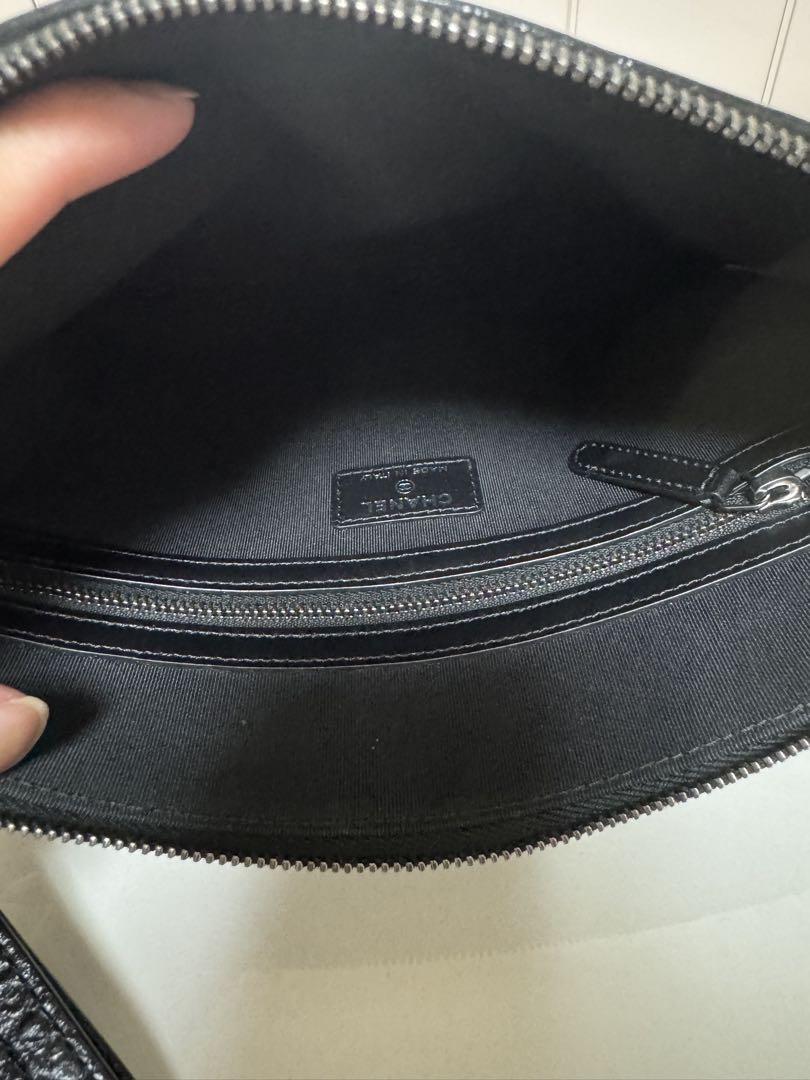 極美品 シャネル CHANEL ストラップ付クラッチバッグ クロコ型