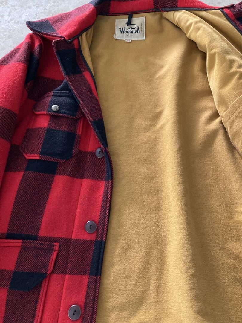 Woolrich フィールドコート 赤・黒 vintage白タグ