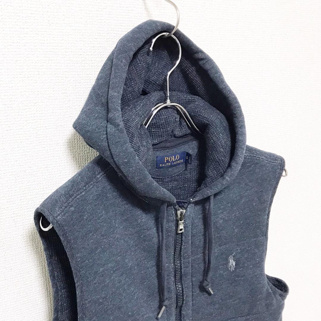 【未使用品】POLO RALPH LAUREN フリースフードベスト Sサイズ
