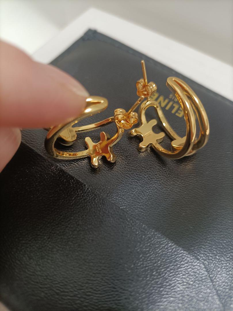 早い者勝つ♬美品　セリーヌ　ピアス　ゴールド