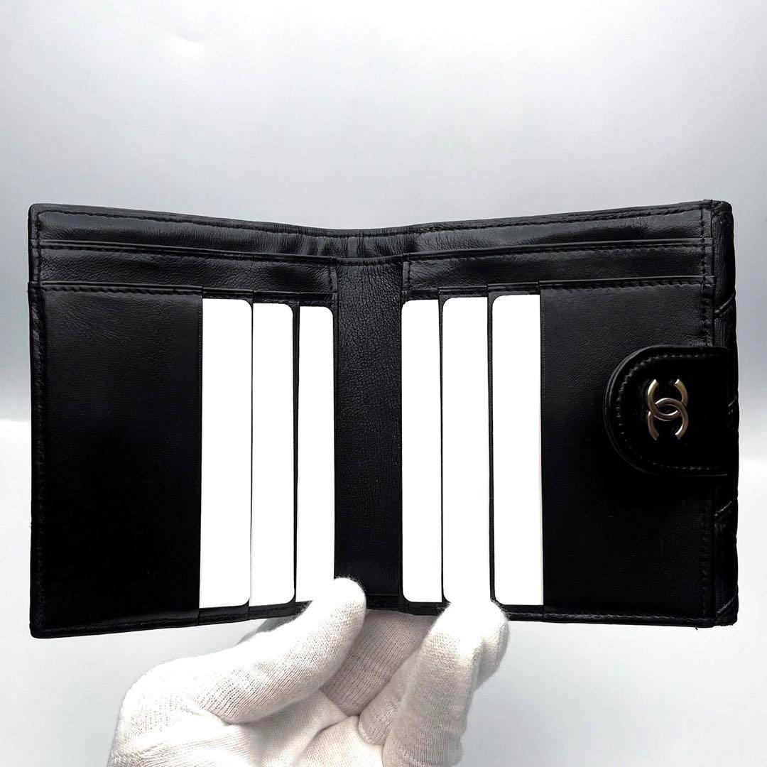 CHANEL Wホック ピコローレ ゴールド コンパクト 正規品保証2253.