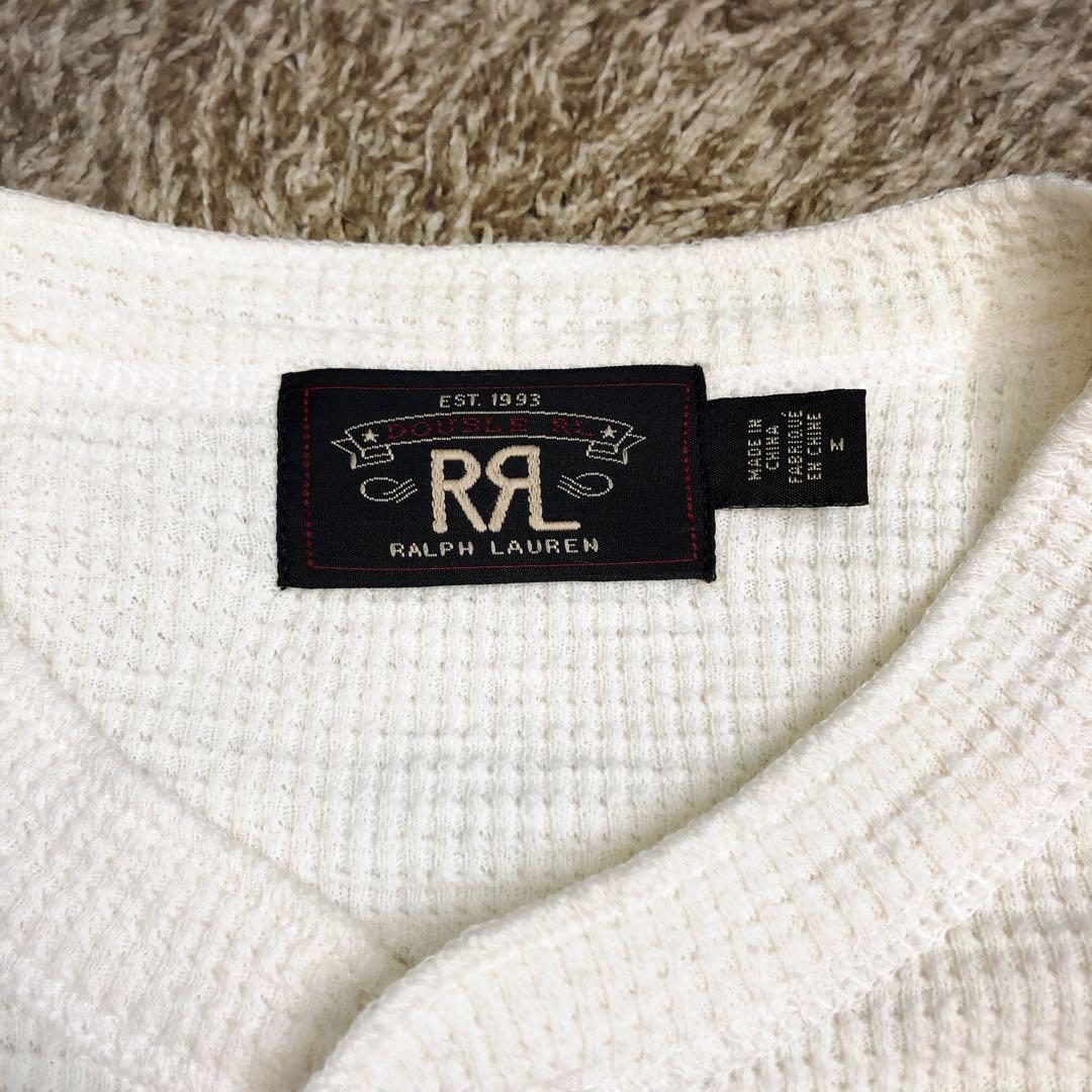 RRL ダブルアールエル　サーマル　ワッフル　ヘンリーネック　Tシャツ
