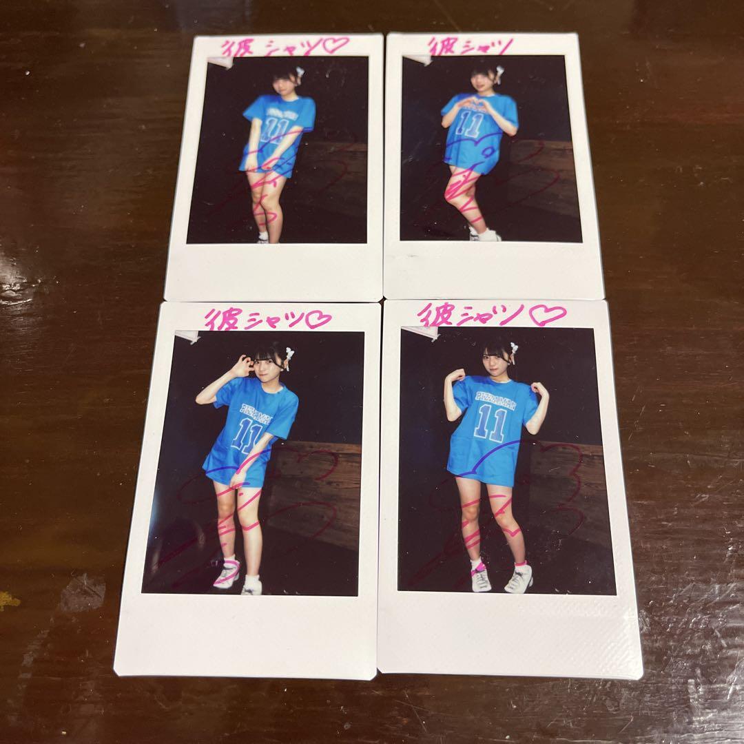 姫野ひなの　彼シャツ　チェキ　4枚セット