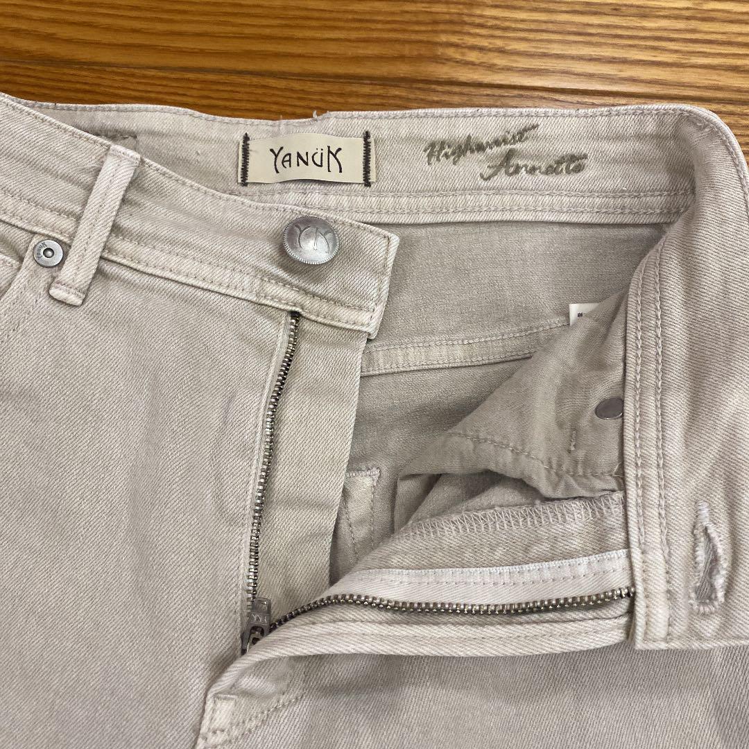 最安値格安 YANUK High Waist ANNETTE サンド アネット 23 PNj3E-m21664041815 爆買い特価