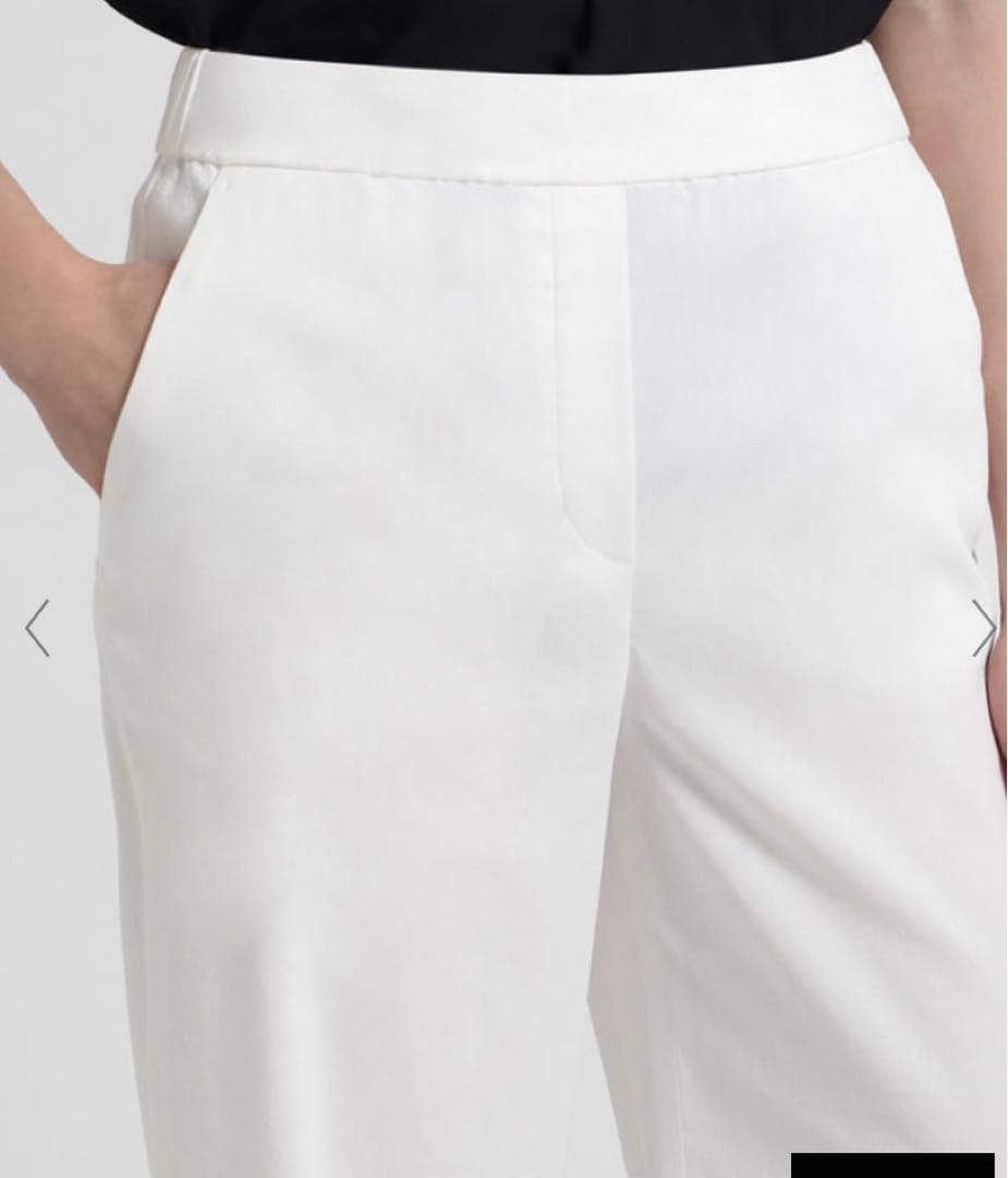 セオリーリュクス2023 Crisp Linenリネンブルゾン38未使用ホワイト セオリーリュクス2023 Crisp Linenリネンブルゾン38未使用ホワイト