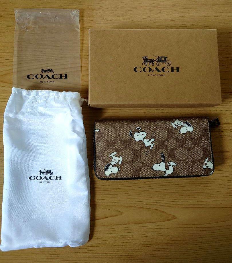 コーチ COACH スヌーピー ラウンドファスナー 長財布【新品】