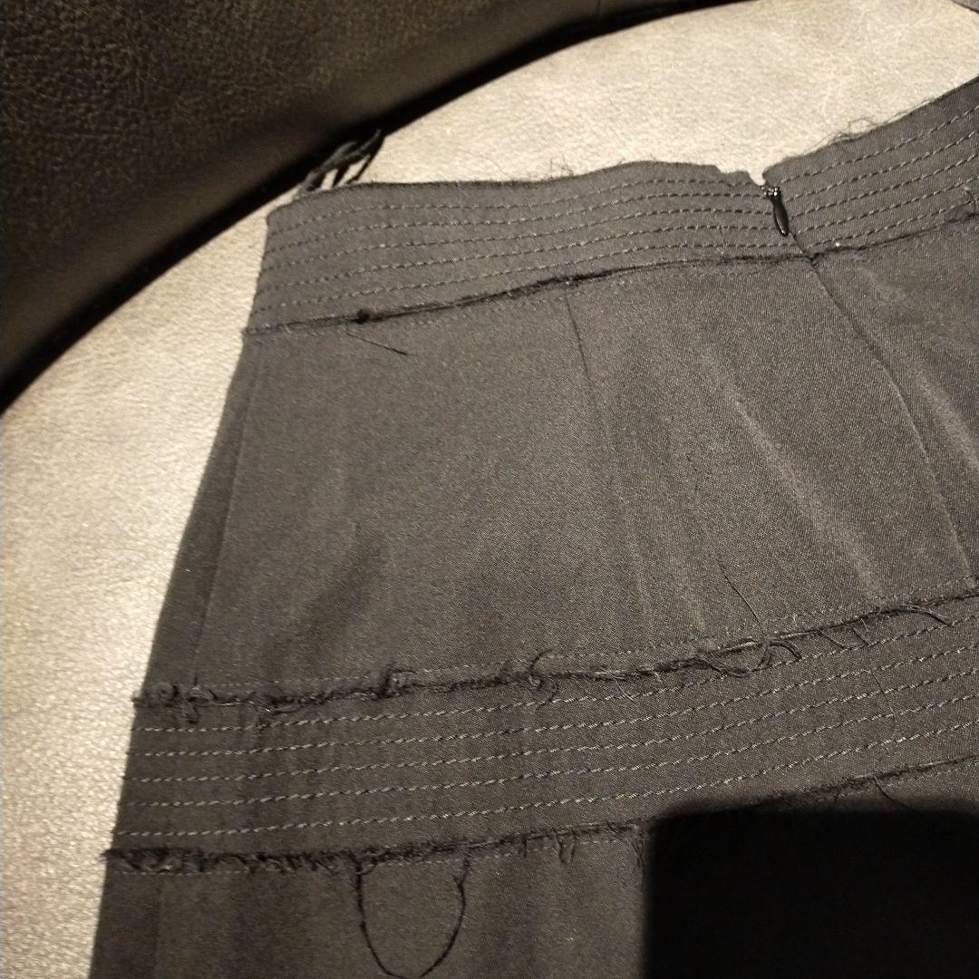 CHANEL サマーウール フリンジデザイン ひざ丈フレアスカート CHANEL サマーウール フリンジデザイン ひざ丈フレアスカート