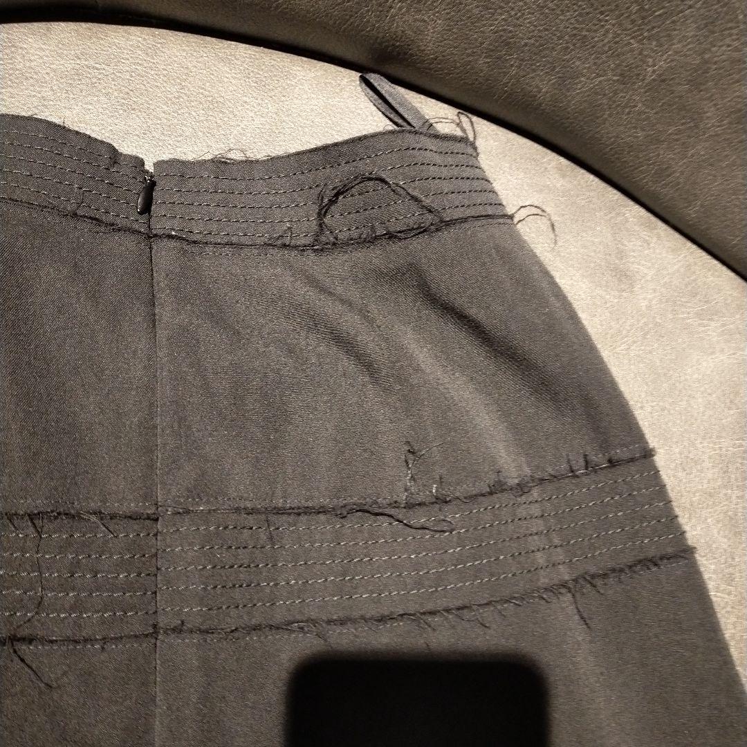 CHANEL サマーウール フリンジデザイン ひざ丈フレアスカート CHANEL サマーウール フリンジデザイン ひざ丈フレアスカート