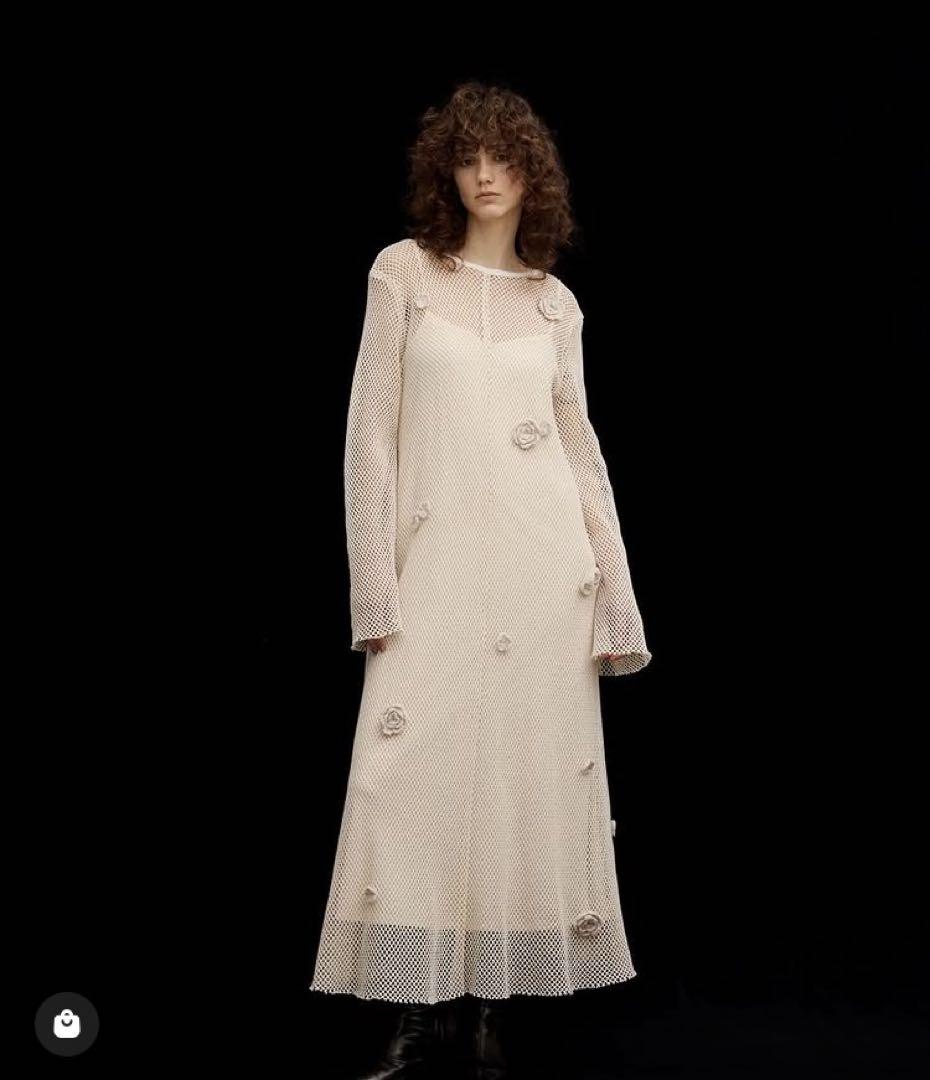 ワンピース HAND 3D MOTIF MESH DRESS AMERI HAND 3D MOTIF MESH DRESS