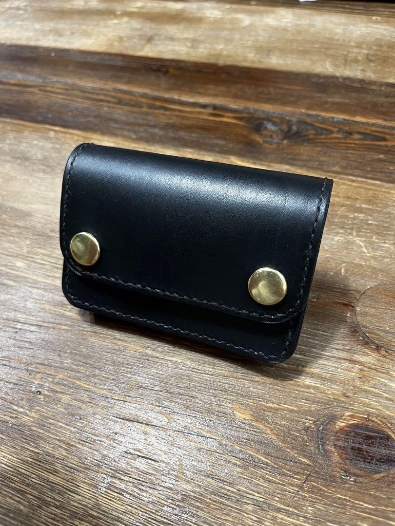 ミニトラッカーウォレット　　ハンドメイド　レザークラフト