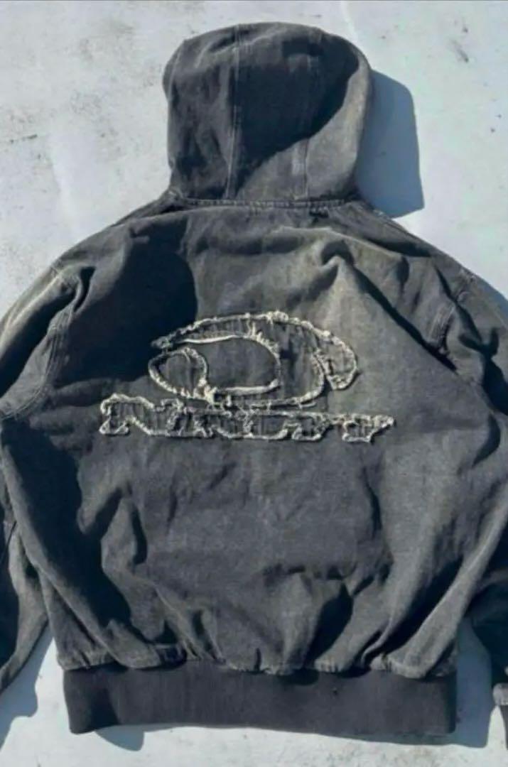 ジャケット・アウター 9090 Heisei Logmo Denim Zip Hoodie S