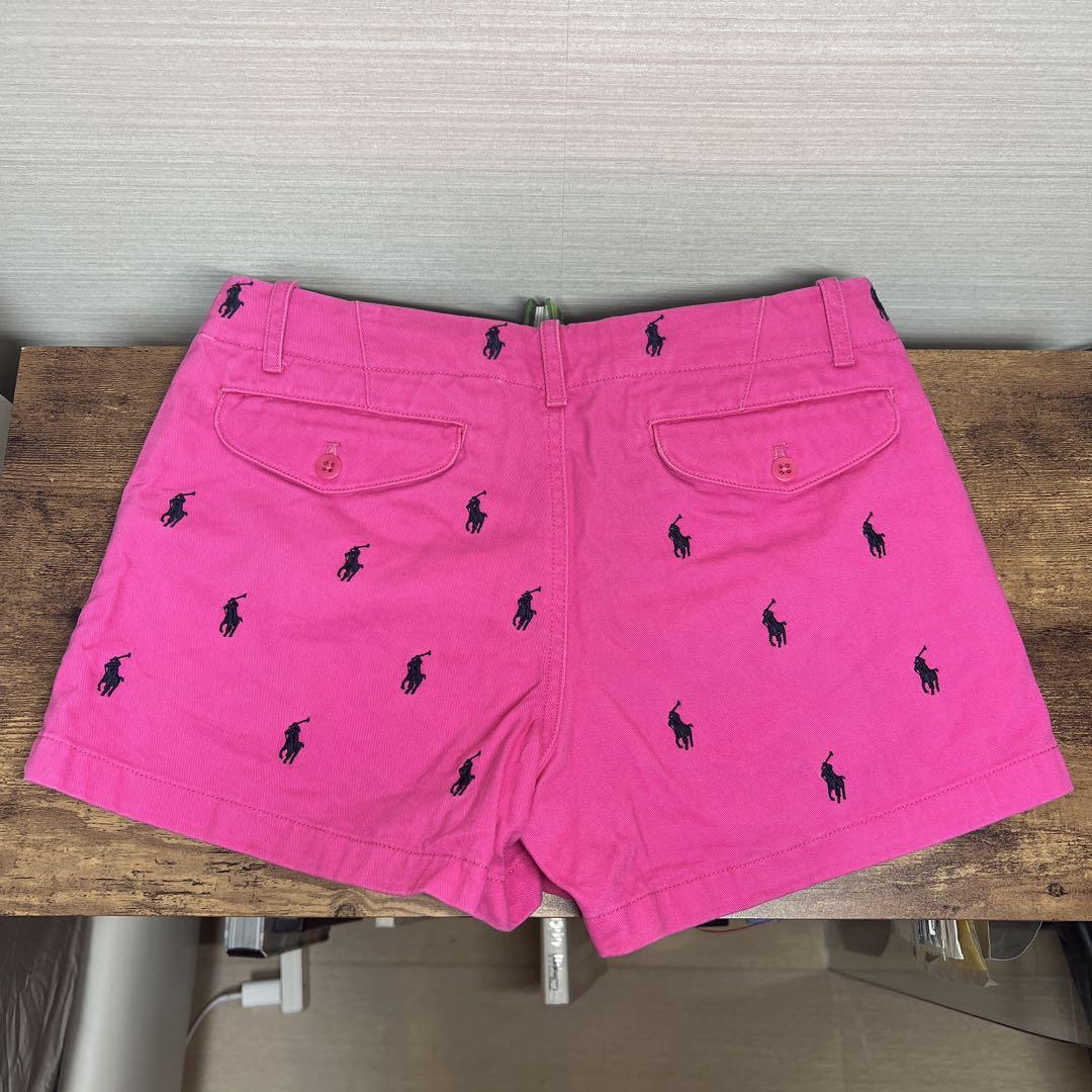 【未使用品★RALPH LAUREN】オールオーバーポニーショートパンツ　刺繍