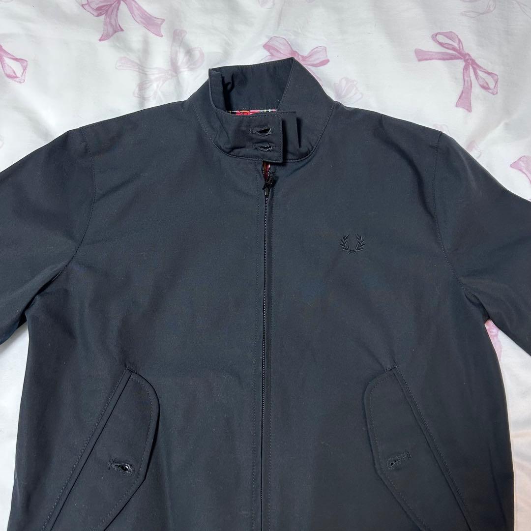 フレッドペリー 英国製 ハリントンジャケット ブラック サイズ10