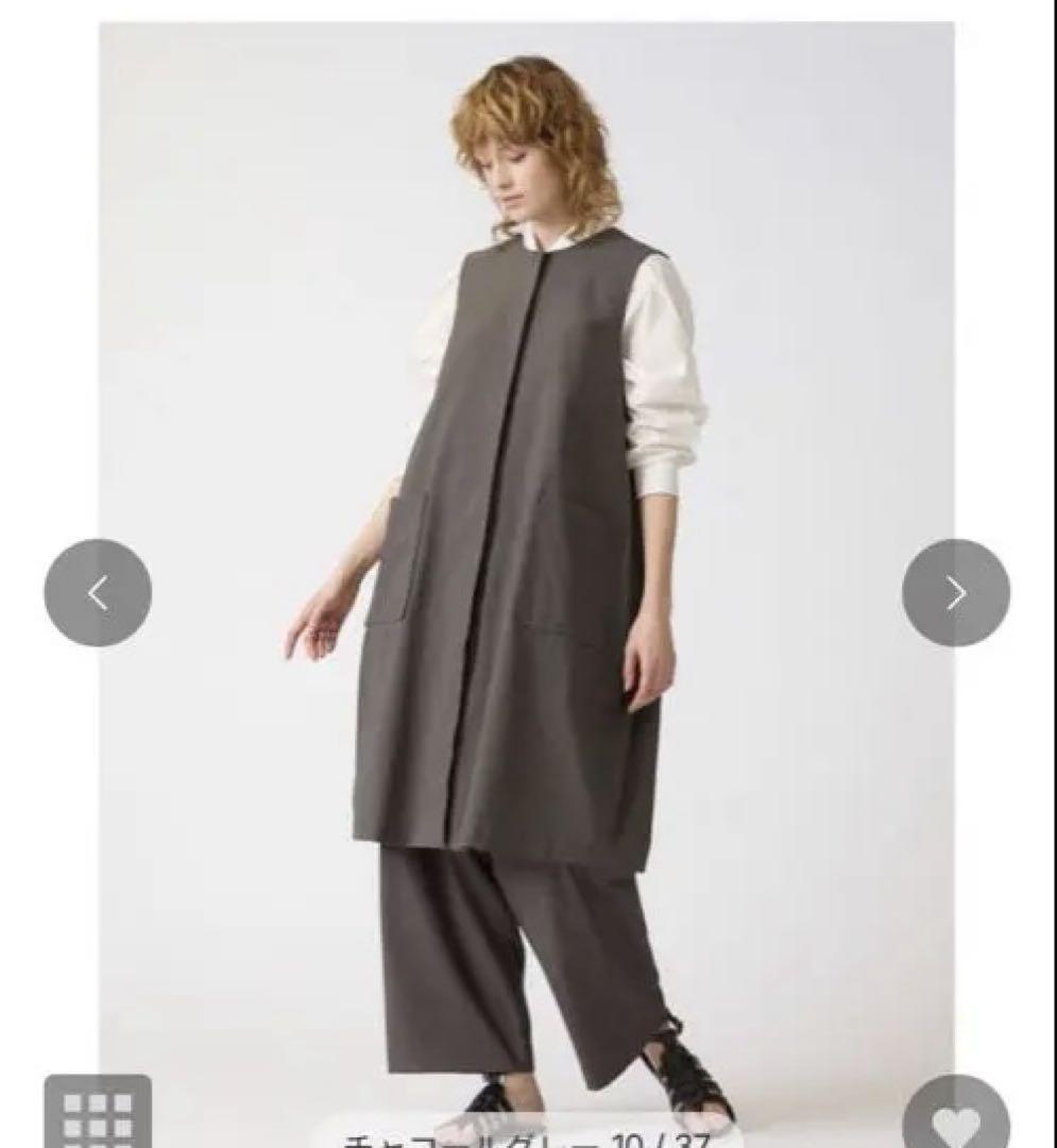 ミズイロインド　ベスト　ジレ　コクーン　美品