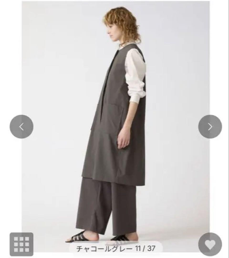 ミズイロインド　ベスト　ジレ　コクーン　美品