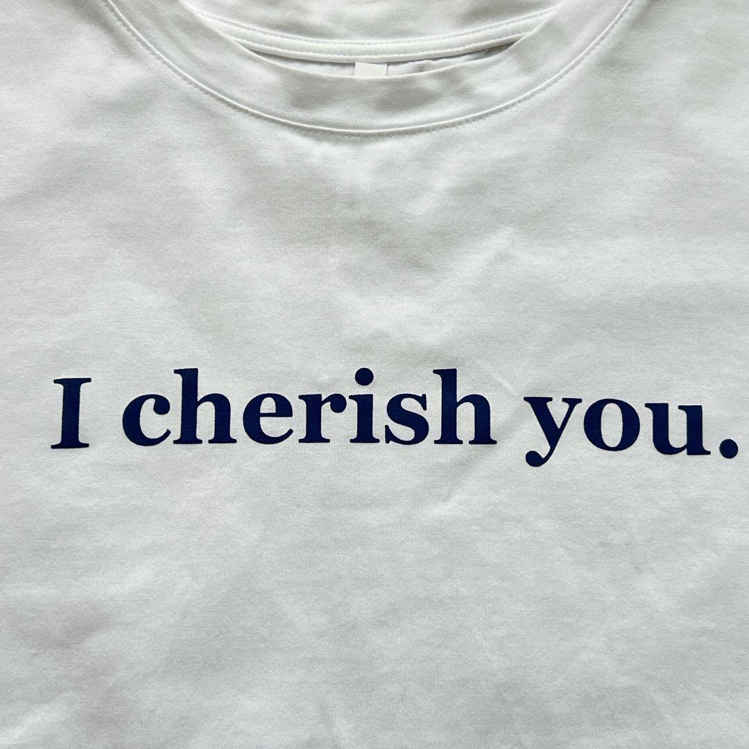 ディニテコリエ ホワイト Tシャツ 半袖 フレンチプリント ロゴ