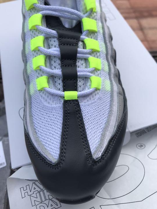 値下 イエローグラデ leather ODRhm-m21674845327 NIKE AIRMAX95 正規品好評
