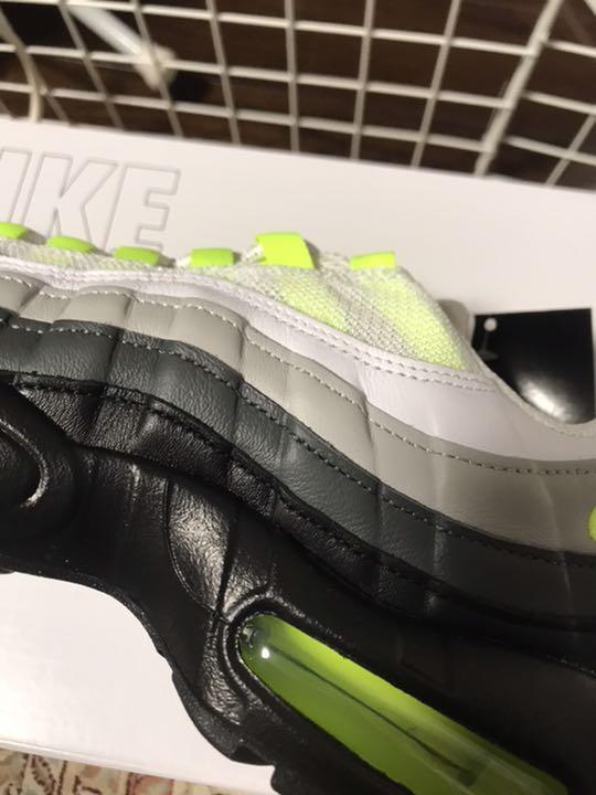 値下 イエローグラデ leather ODRhm-m21674845327 NIKE AIRMAX95 正規品好評