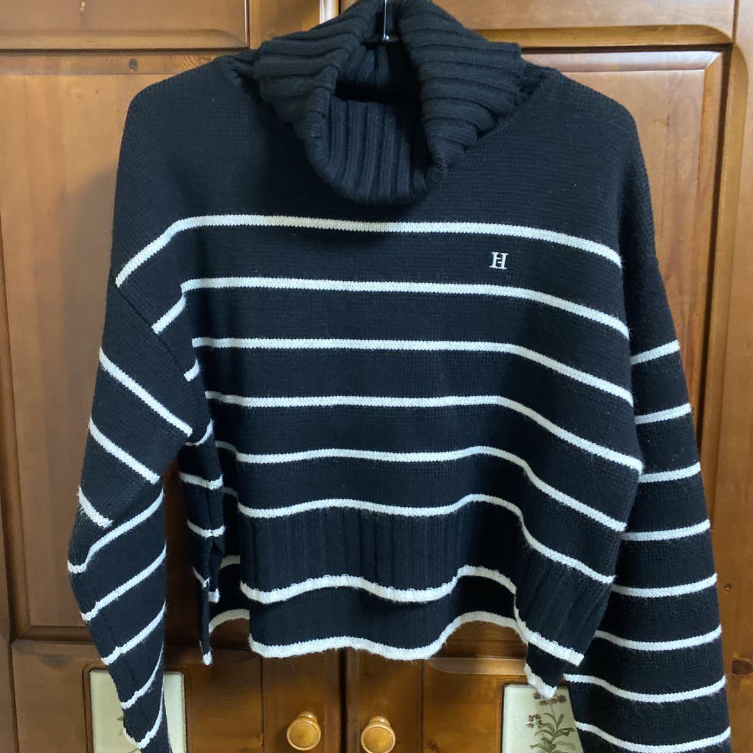 Herlipto Striped Turtleneck KnitPullover