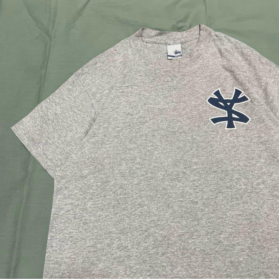 STUSSY tシャツ 90s USA製　ベースボール　ヤンキース