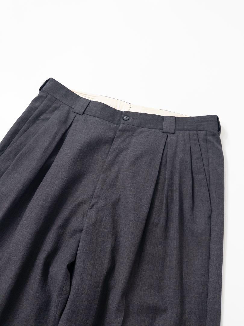 90s GIORGIO ARMANI イタリア製 サマーウールスラックス 古着
