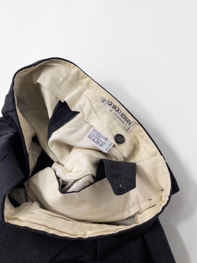 90s GIORGIO ARMANI イタリア製 サマーウールスラックス 古着