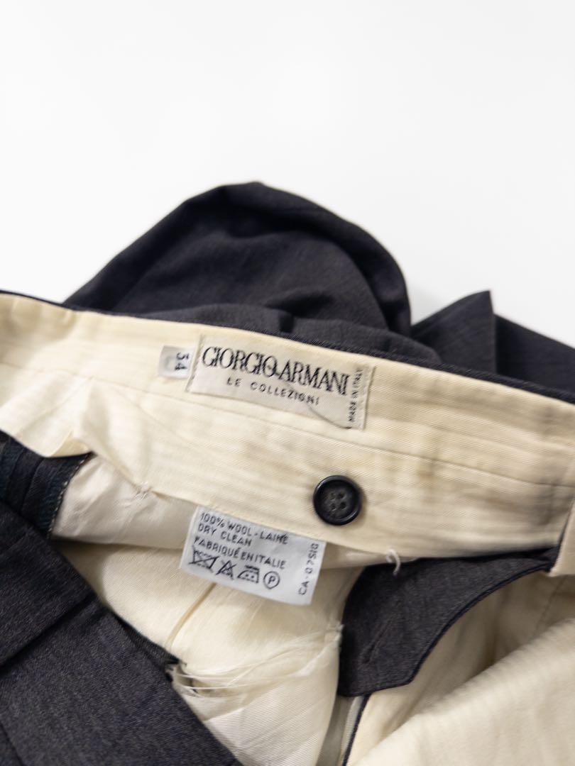 90s GIORGIO ARMANI イタリア製 サマーウールスラックス 古着