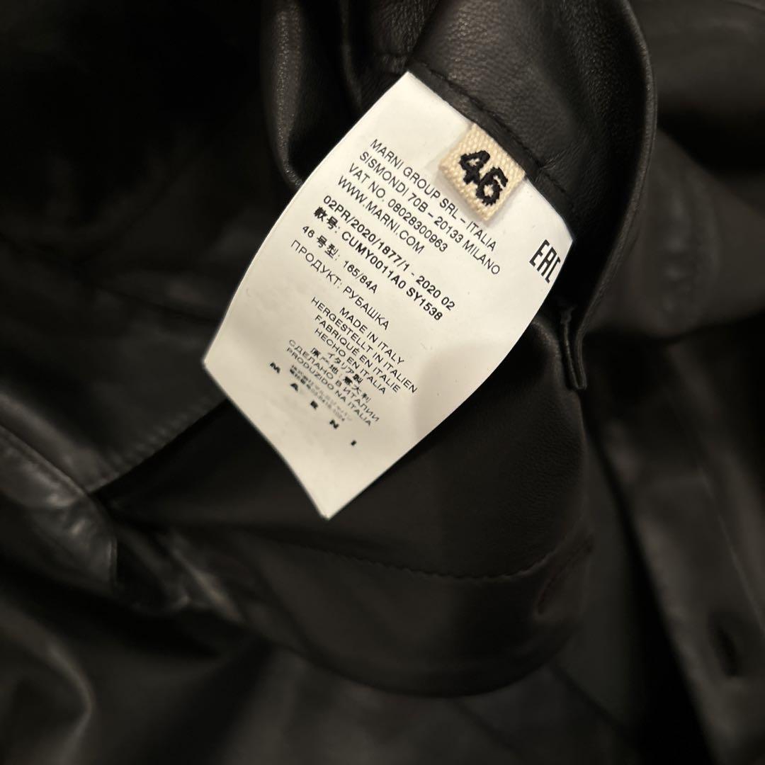 MARNI レザーシャツジャケット 黒 マルニ サイズ46 - メルカリ MARNI レザーシャツジャケット 黒 マルニ サイズ46 - メルカリ
