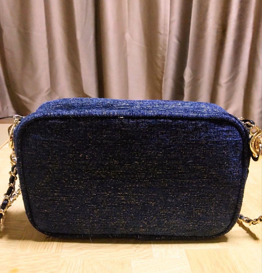 ☆ 最終価格 7,000円！ CHANEL ラメネイビー チャーム付き