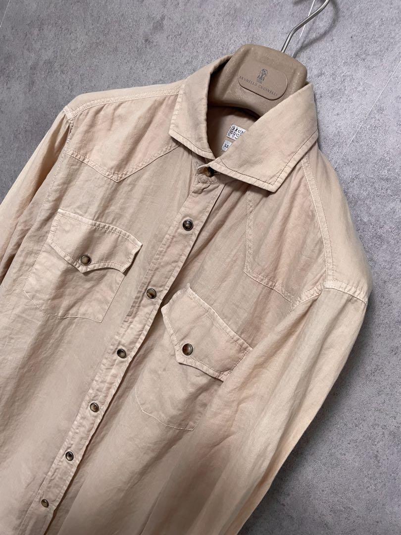 【Brunello Cucinelli】ウエスタンドレスシャツ S